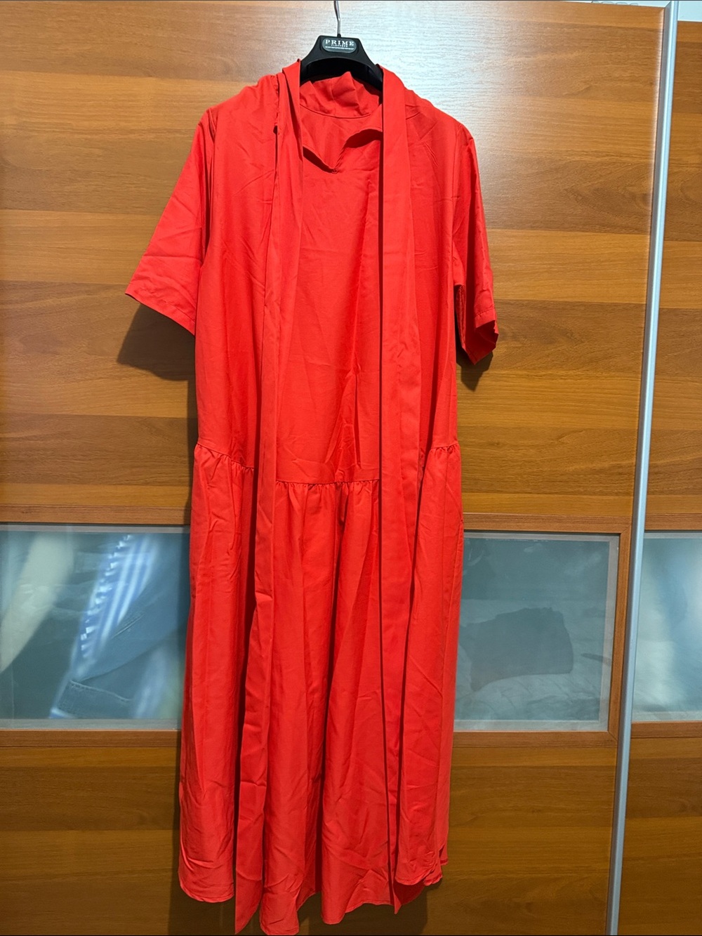 Zanzea Red Asymmetrical Women’s Dress
